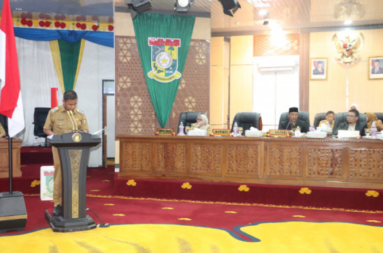 Bupati Kampar Paparkan LKPJ 2025, DPRD Bentuk Pansus Pembahasan